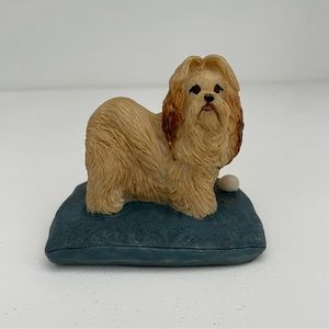 Charmstone Handpainted Shih-Tzu Figurine Artist Earl Sherwan USA